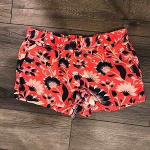 J. Crew Floral Pull On Shorts